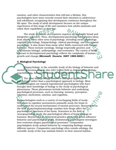 Main Approaches in Psychology