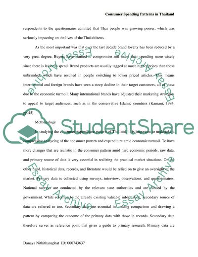 Consumer Spending Patterns in Thailand