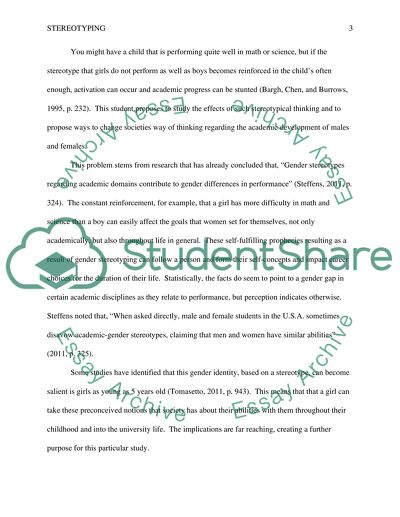 Stereotyping and Gender/Racial Diversity