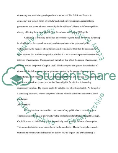 Is Capitalism a Hindrance to Democracy