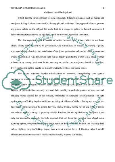 Legalizing Marijuana