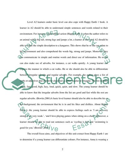 Happy Earth 1 as a Young Learners Textbook Series