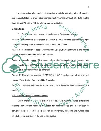 Post-Implementation Issues