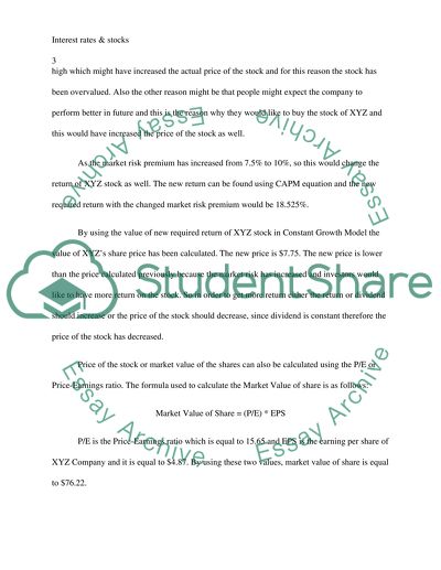 Interest rates & stocks
