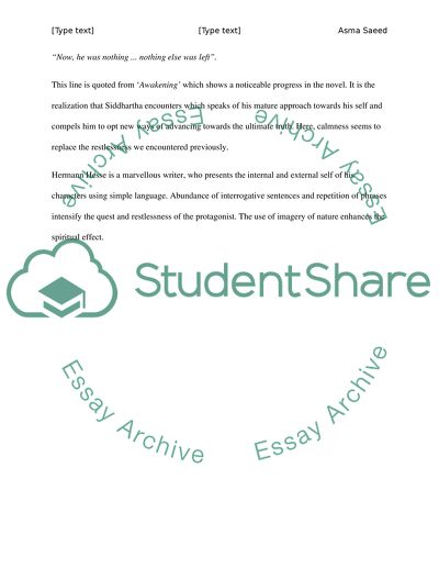 Siddhartha Part 1 Quintessential Quotes and Analysis