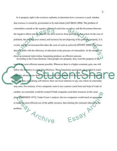 The concept of a Property Right