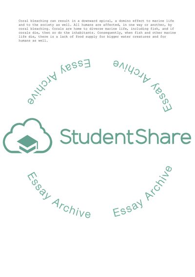 Global Warming is Quickly Killing off Coral