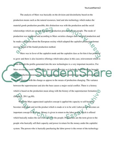 The Marxs Concept of Historical Materialism