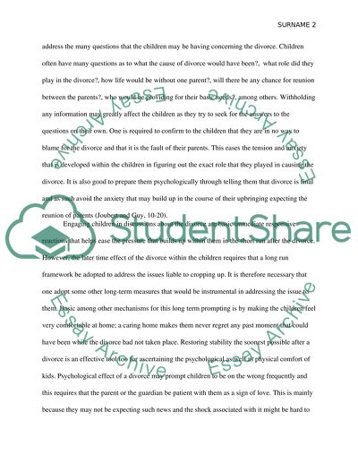 How to Help Children Cope with Divorce