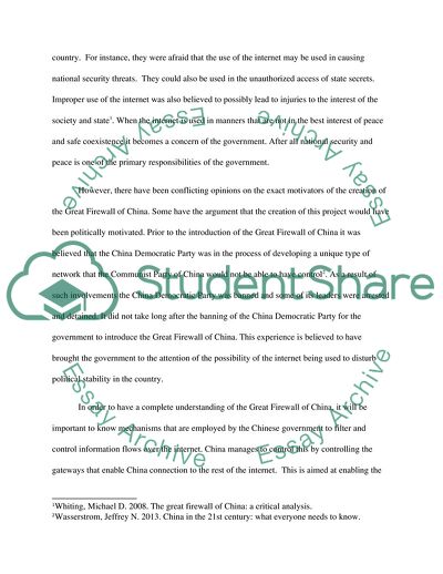 Great Firewall of China