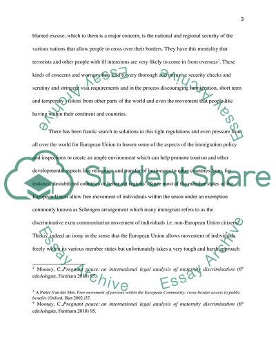 European Union Policy of Free Movement of Persons