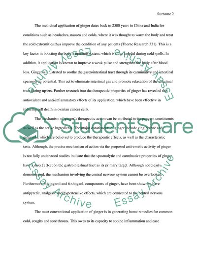 Benefits Of Ginger In The Treatment Of Colds