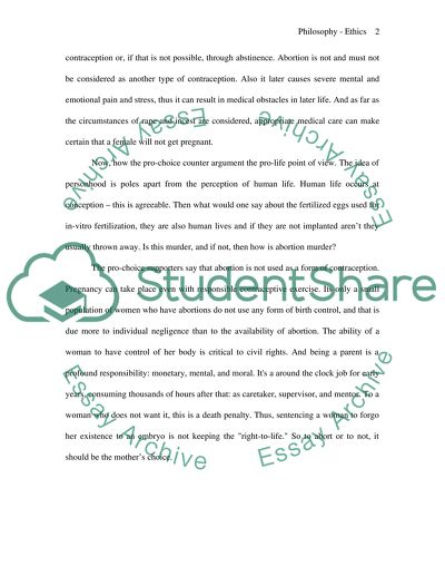 Abortion: Justified or Not