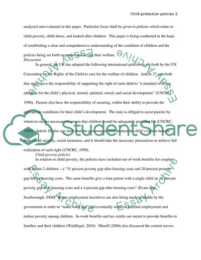 Contemporary Social Policy for Young Children in the UK