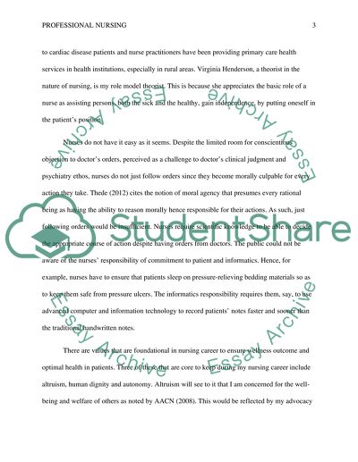 Registered Nurse who is being interviewed by magazine about roles and responsibilities