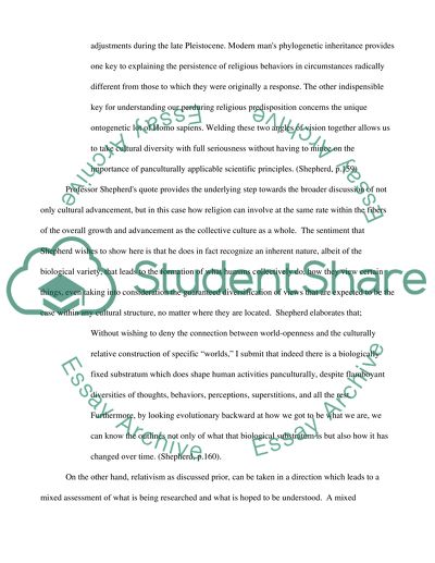 The Relative Nature of A Culture