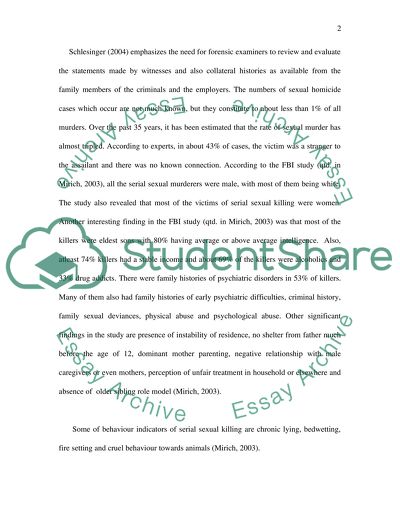 What are the motivation behind sexual serial homocide