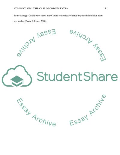 Research the case of Corona Extra