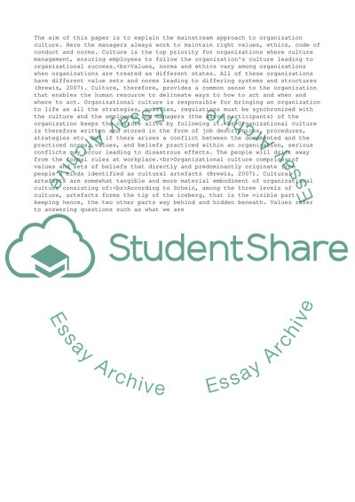 Organizations Need Strong Culture