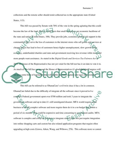 Marketplace Fairness Act