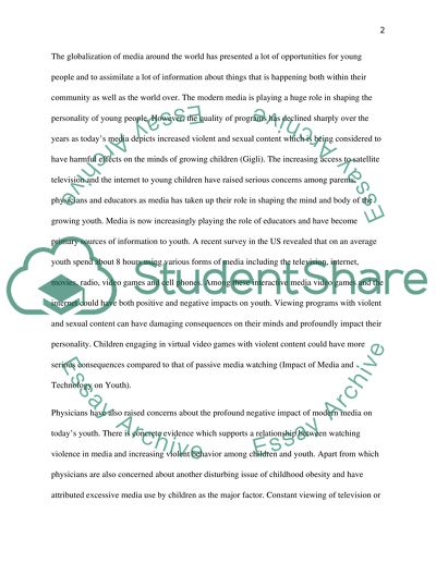 How Americas youth is being negativley influenced and brainwashed by modern media (television,radio