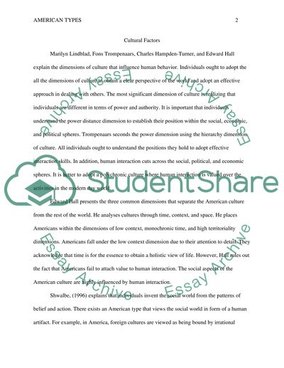 The Most Significant Dimension of Culture