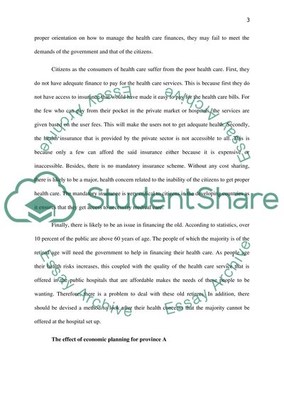 Cost-Utility Analysis in Healthcare in Province A