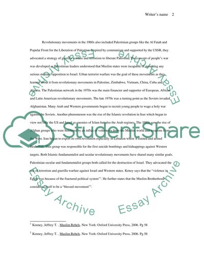 Revolutionaries and Self Martyrs