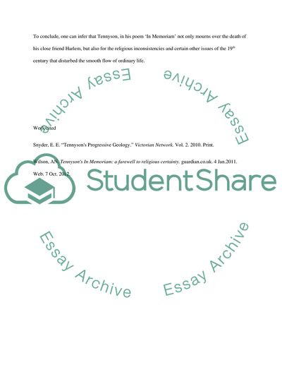 In Memoriam by Tennyson