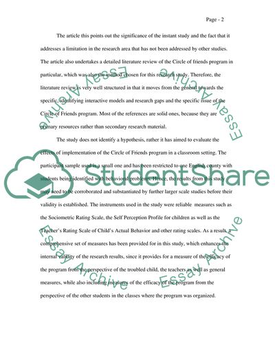 Peer Groups in Addressing Childrens Social Needs