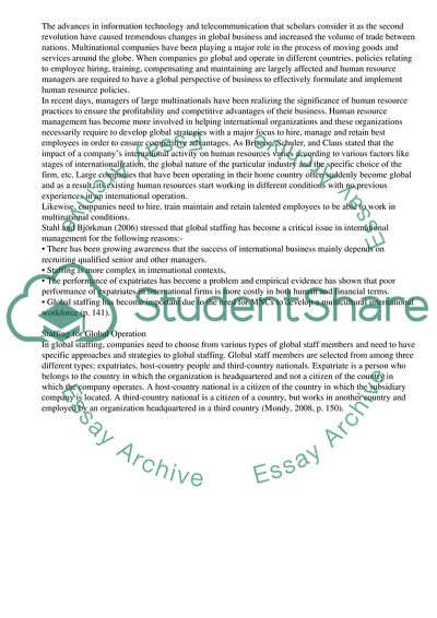 How to Do the Effective Staffing and Training for Global Operations