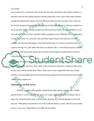 Microorganism Responsible for the Disease of Jake