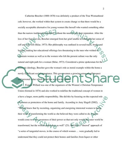 Womens Movement in the 19th and 20th Century