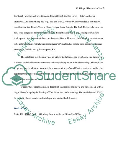 Why is 10 things i hate about you a good movie picture