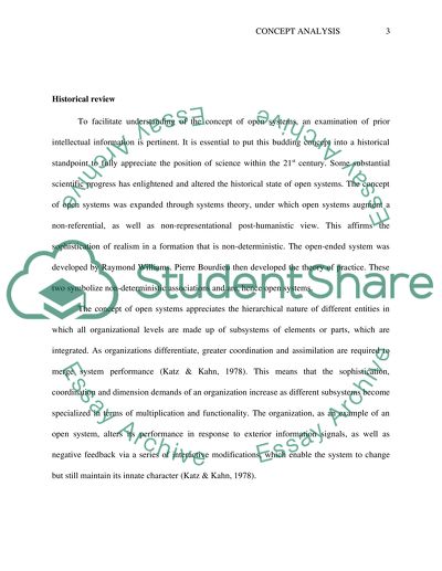 Open Systems: A Conceptual Analysis
