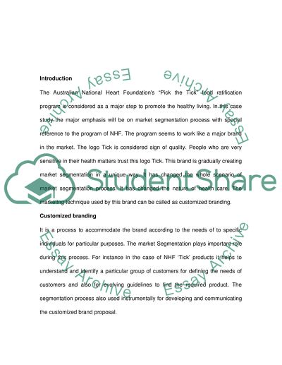 essay on customer segmentation