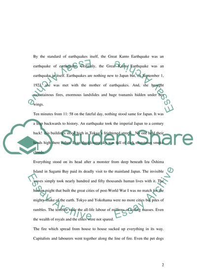 Catastrophes, cultures,and the angry earth assigment