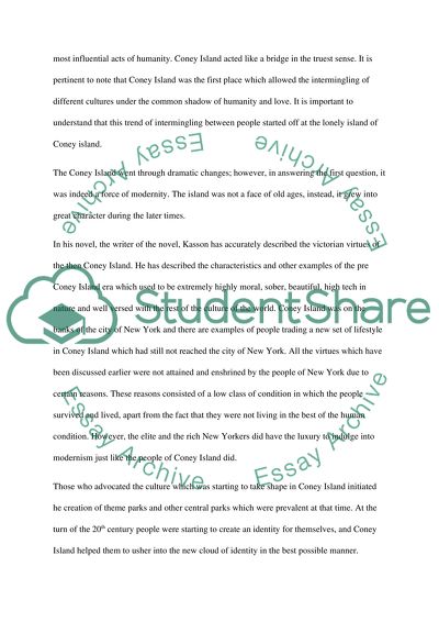 Kassons Assignment/ Coney Island