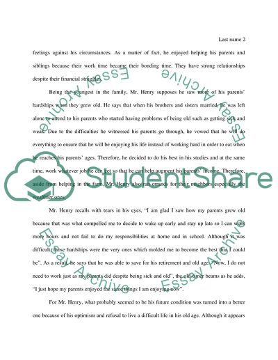 Preparing for Old Age