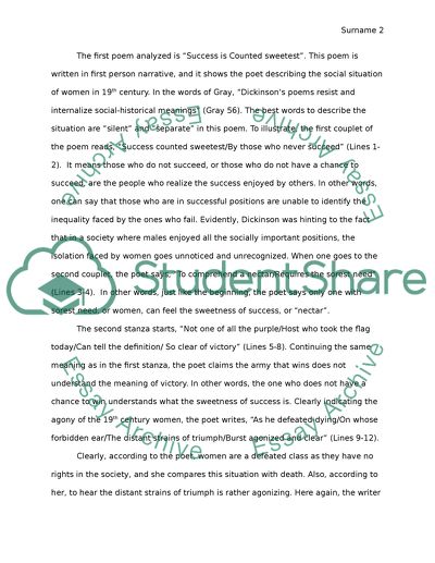 Womens Rights Themes in Dickinsons Poems