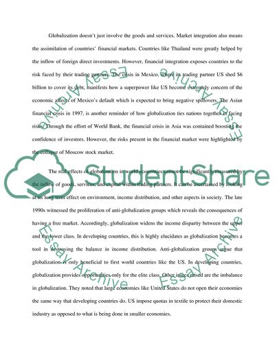 Globalization in the New Rules of the Game