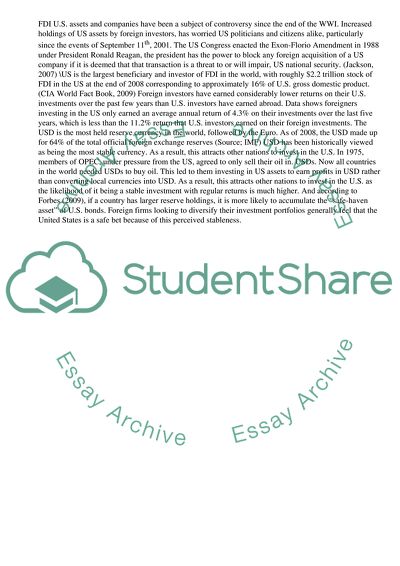 Why Do Foreigners Invest in the US