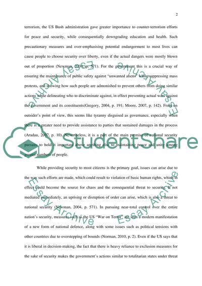 On National Security and Terror