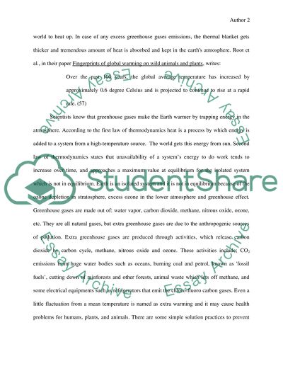 Global Warming: Global climate Change fact or fiction