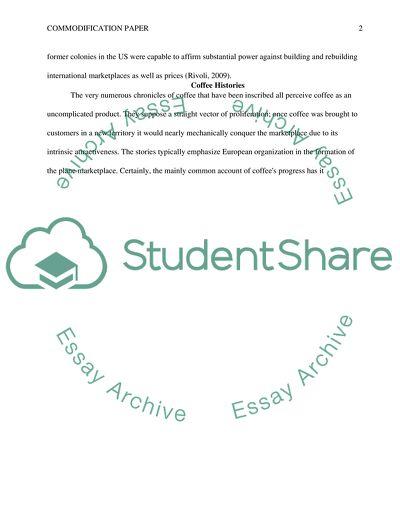 Commodification Paper