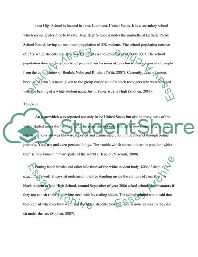 Public Relations and School Administration: The Jena Six Story