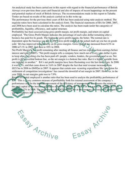 British Airways Perspectives to Get Investments