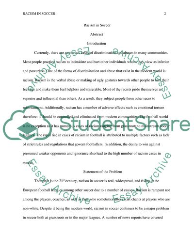 What the Factors Causing Racism in Soccer