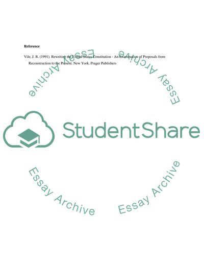 The US Constitution Is the Fundamental Framework of the Government