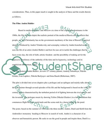 Andrei Rublev: Creative Aspects of Production